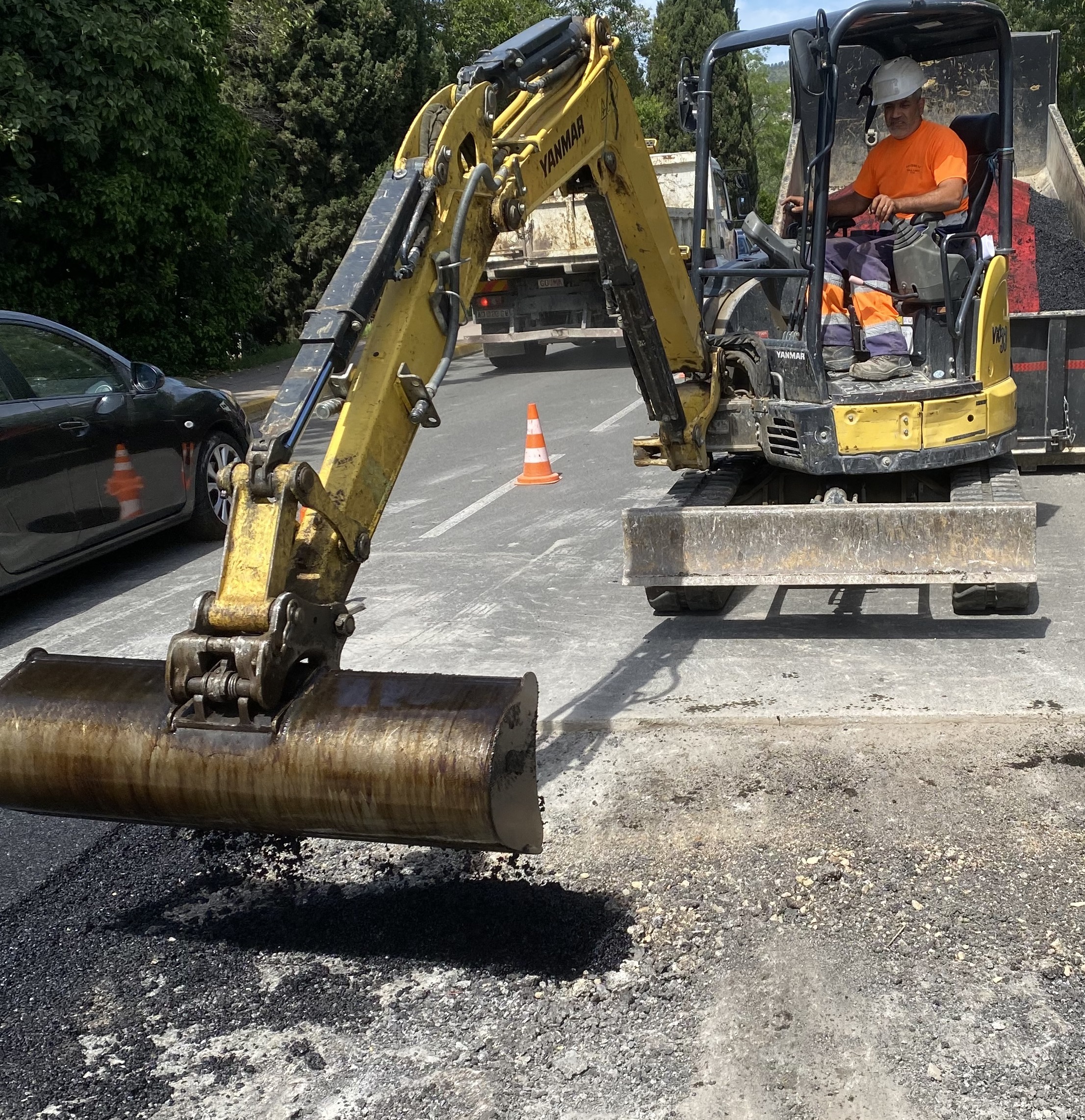 goudronnage de route